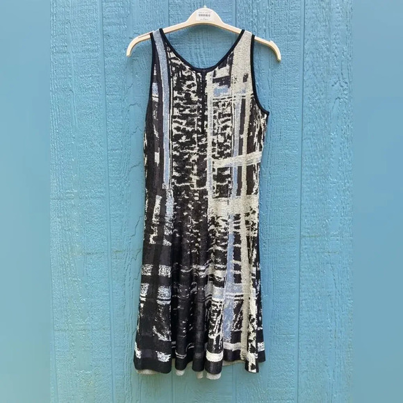 Nic + Zoe Crosstown Twirl Fit & Flare Knit Dress Sleeveless Tank Summer M - Picture 5 of 7